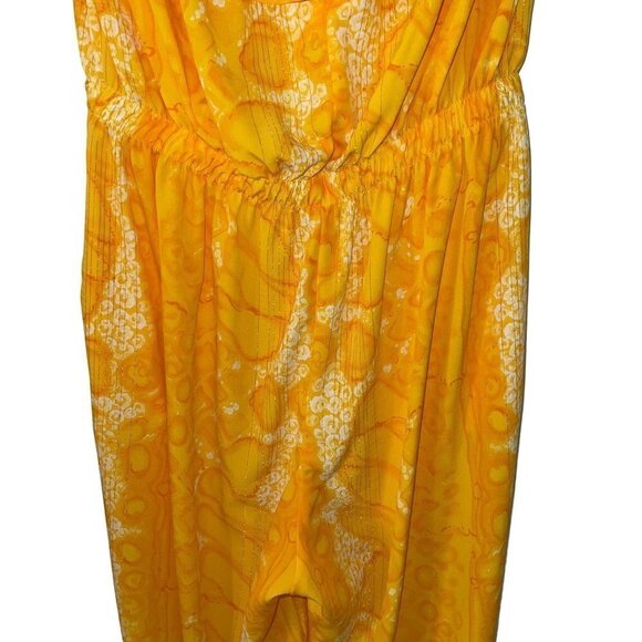 Vintage Two Piece Jumpsuit Jacket Set Size Large Metallic Threading Snake Print - Picture 5 of 16